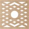 Ekena Millwork Chevron Wood Fretwork Pierced Ceiling Medallion, Alder, 34"OD x 8 3/4"ID x 3/8"T CMWP34X34X0375CHAL - alternate 5
